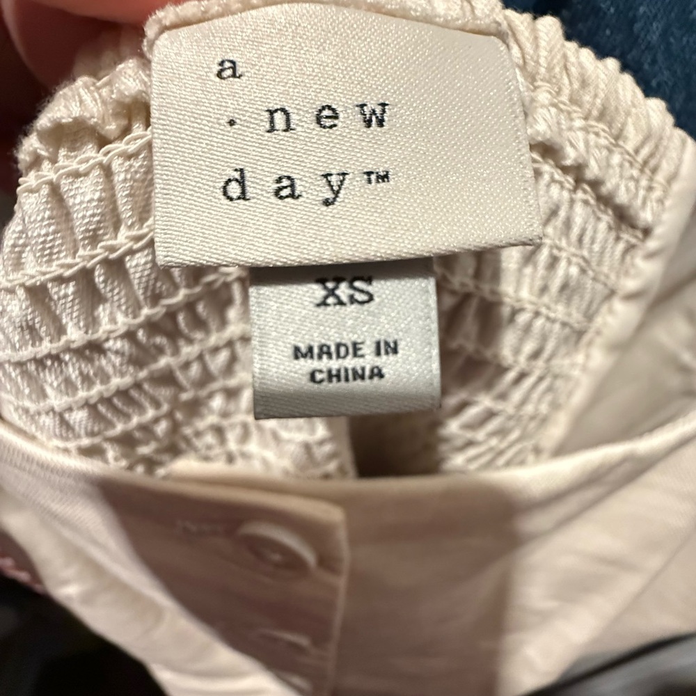 A New Day Ivory Blouse XS